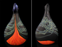 Moe Hot Glass  Moe Hot Glass  Inversion Kilauea Vase (Matte) 